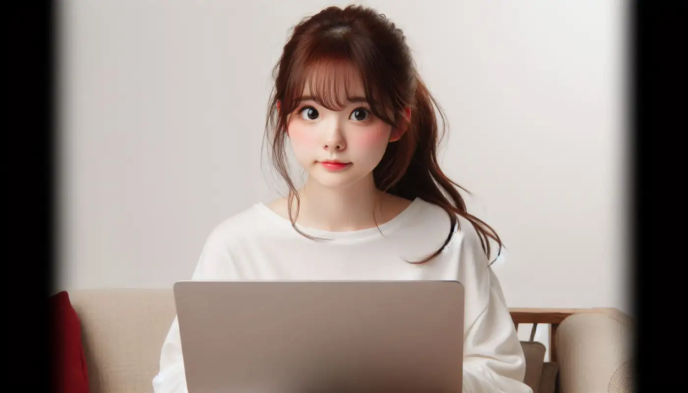 파인코인-채굴속도를-알아보고-가상화폐-관리하는-여성의-모습