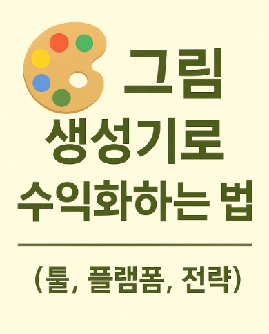 ai그림 생성기로 수익화하는 방법 사진