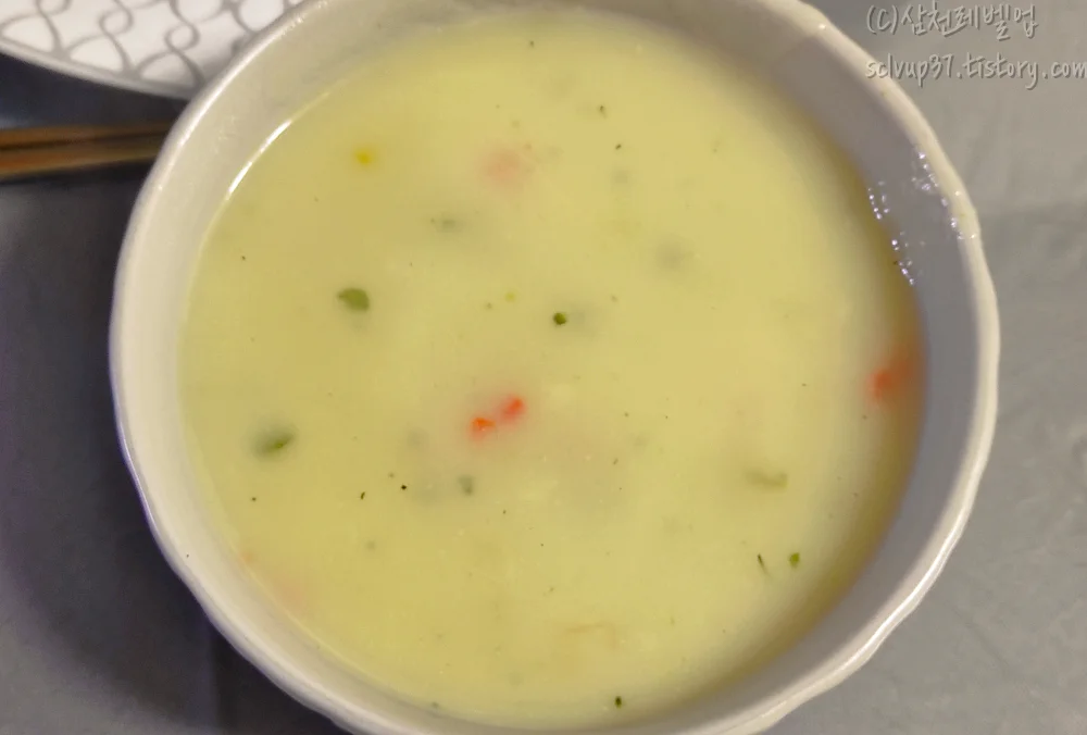 오뚜기-야채스프-조리-완성