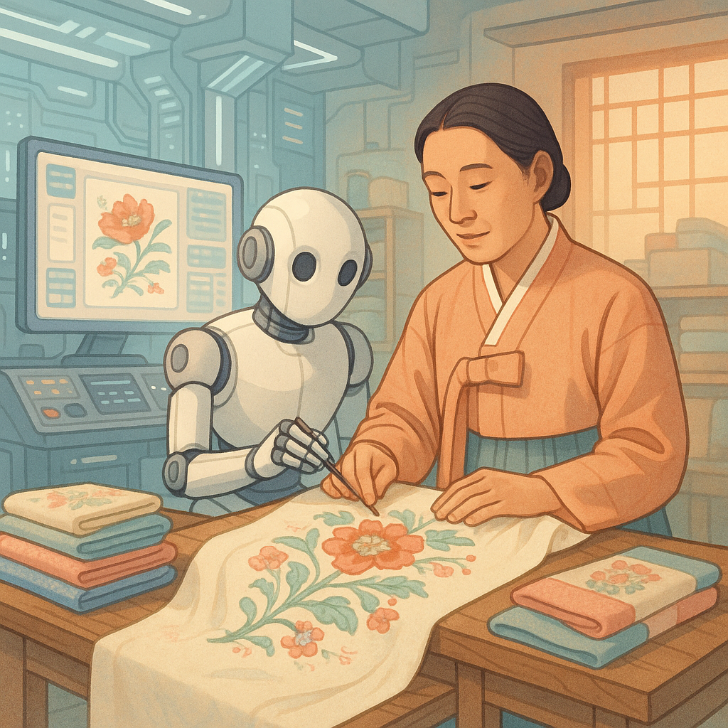 AI와 손기술이 만날 때 – 전통공예의 미래 실험