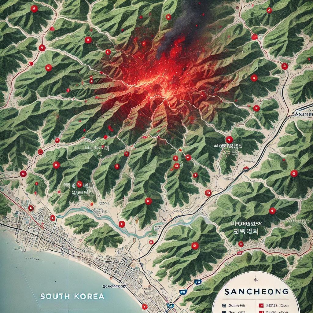 산청 산불 위치