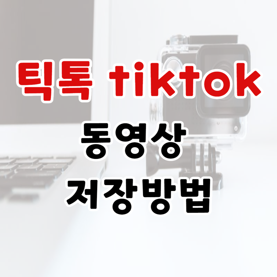 틱톡 동영상 저장하는 방법