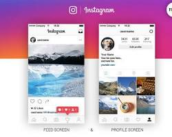Instagram profile feed screen