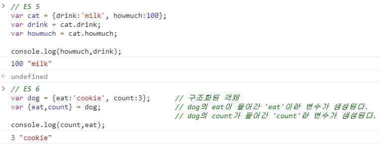 Destructuring