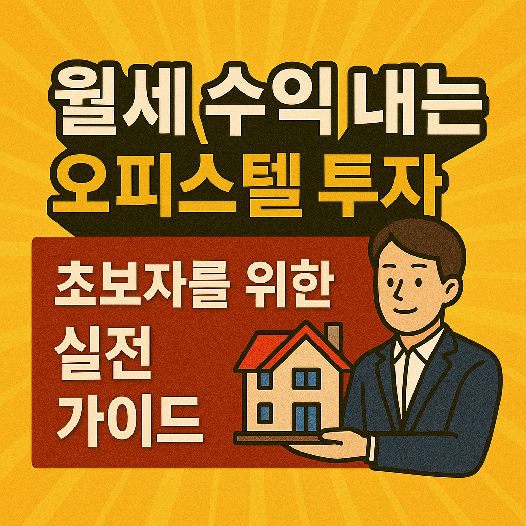 월세 수익을 위한 오피스텔 투자
