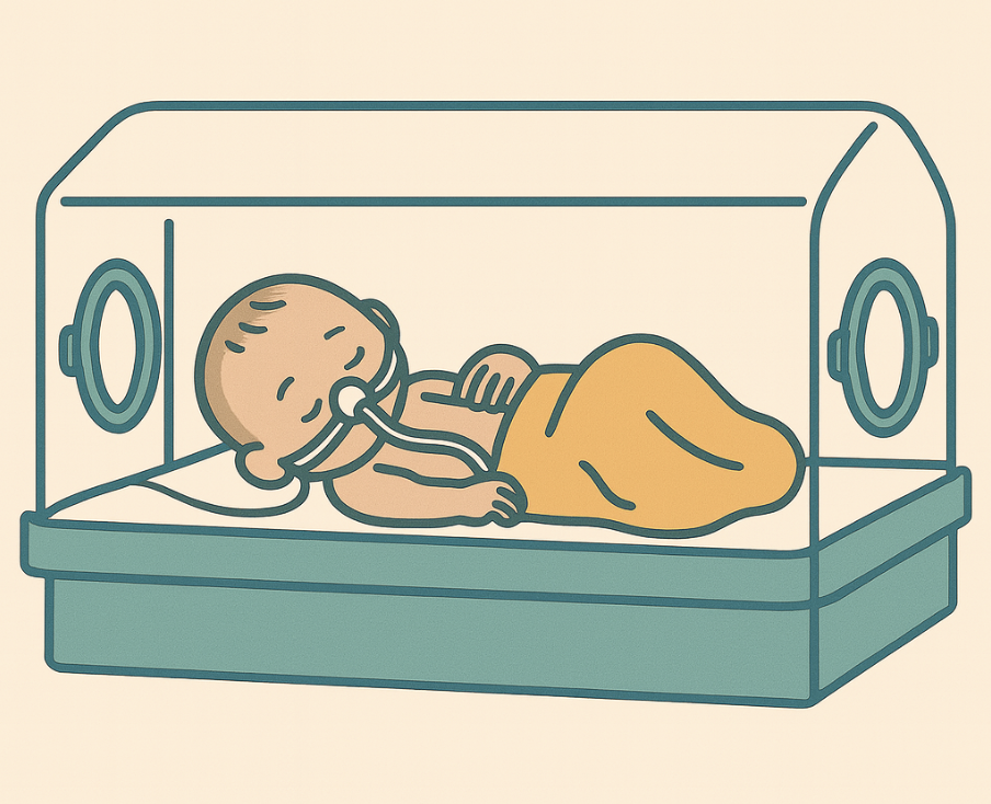 NICU 입원하고 있는 아기 모습