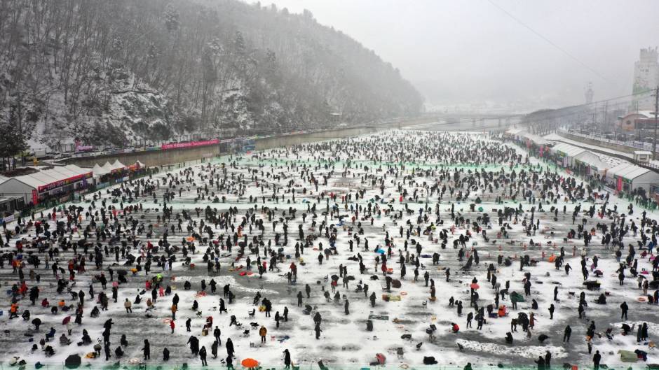 화천 산천어 축제 전경