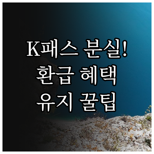 삼성 K패스 모두의 카드 분실 시 환..