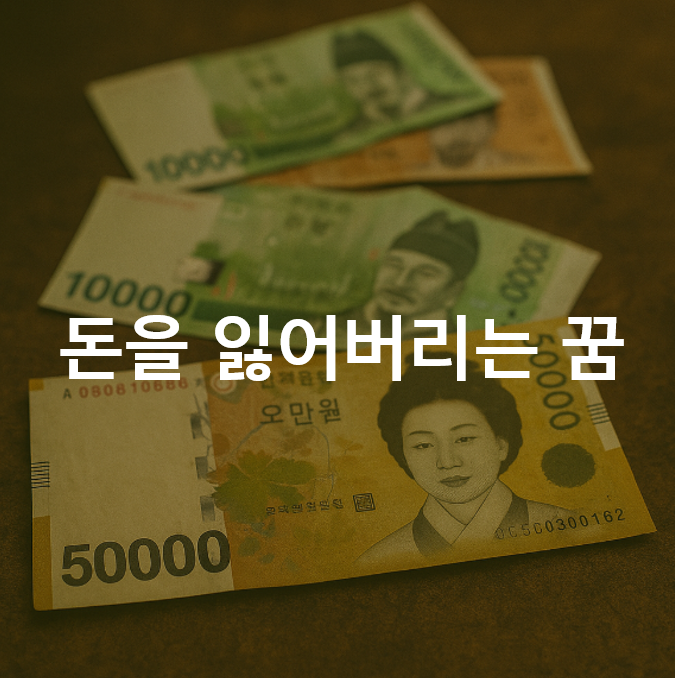 돈을 잃어버리는 꿈