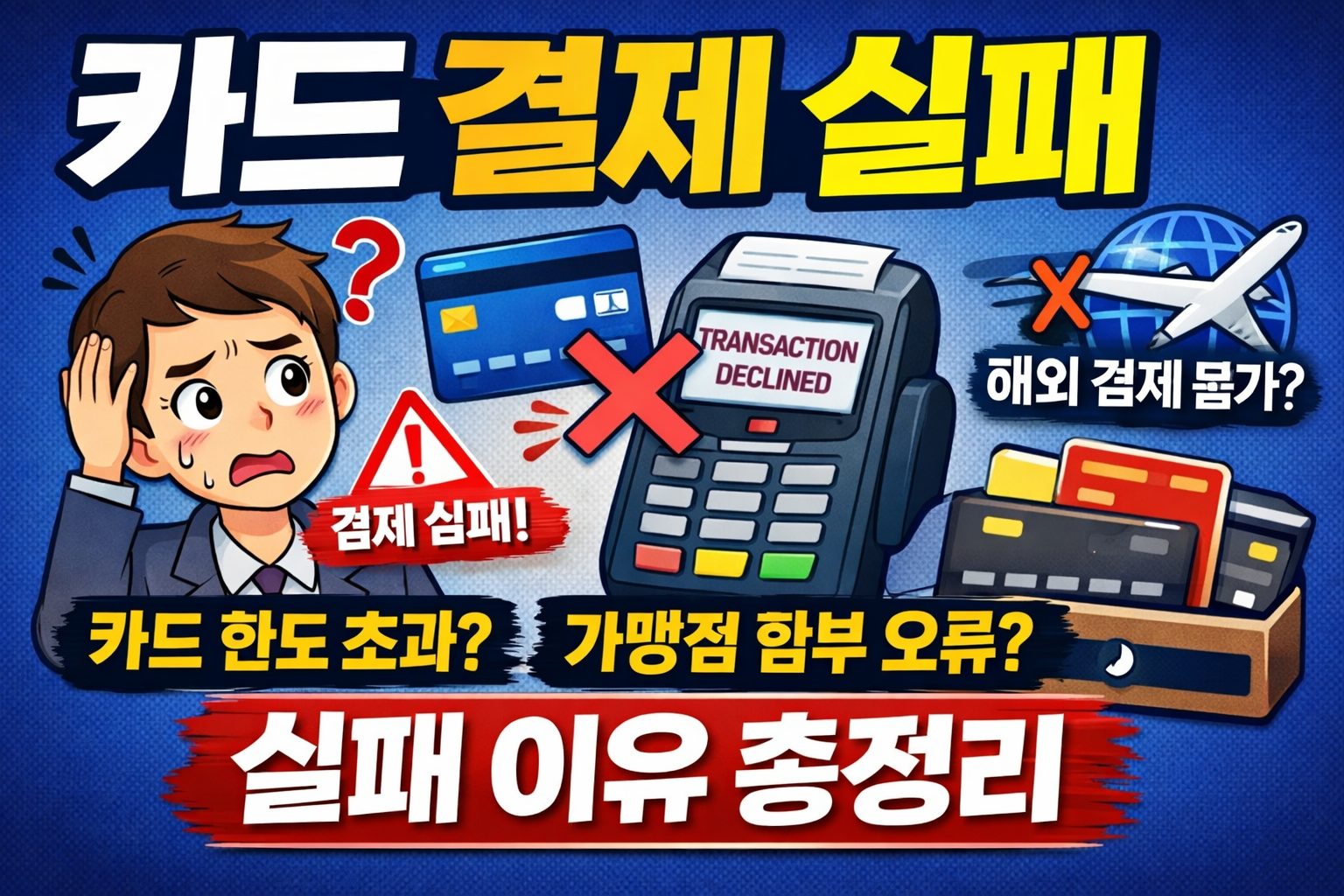 카드 결제 실패 이유 총정리