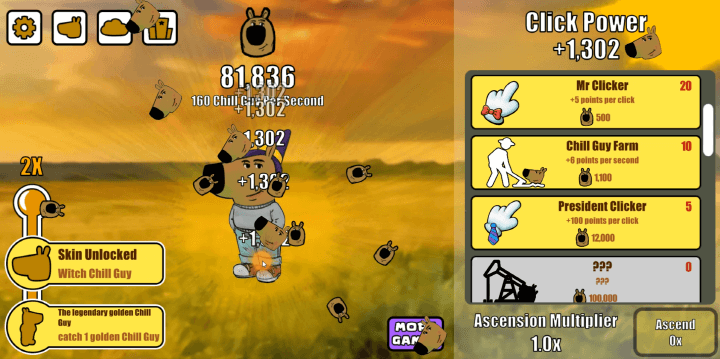 강아지-캐릭터를-클릭하여-점수를-올리는-화면