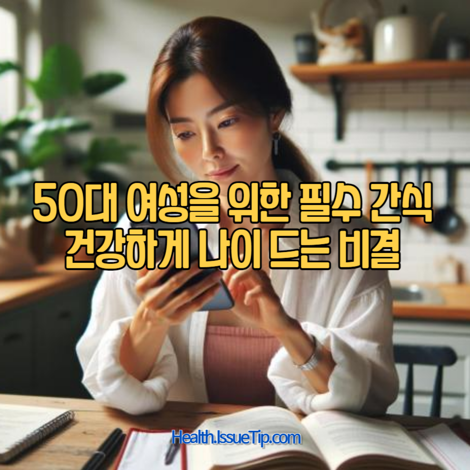 중년 여성의 건강을 위한 최고의 간식
