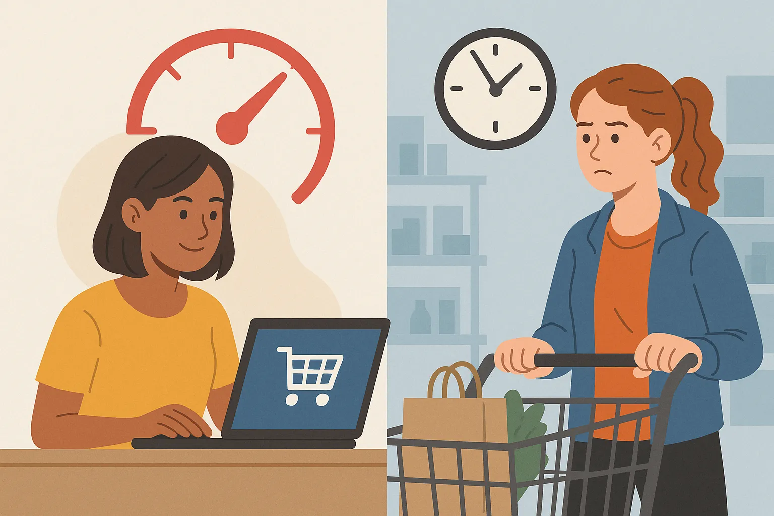 식사-순서가-혈당에-미치는-영향을-표현한-일러스트로,-채소와-단백질,-탄수화물이-담긴-식판과-혈당측정기를-착용한-남성이-함께-묘사되어,-식사-순서에-따른-혈당-변화를-상징함.