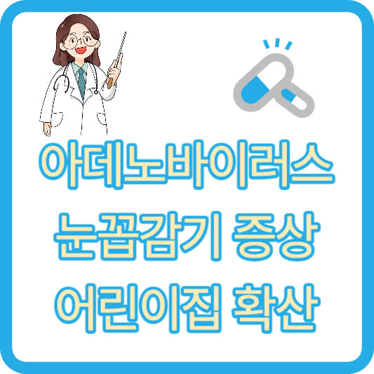 아데노바이러스 눈꼽감기 증상 예방법 어린이집확산 결막염