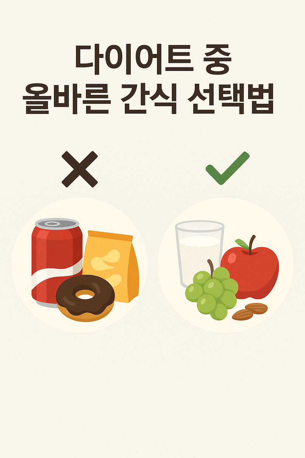 다이어트 중 올바른 간식 선택법