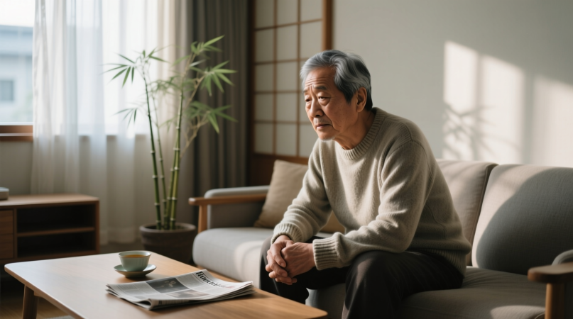 노년-우울-예방을-위해-고민하는-노년-남성
