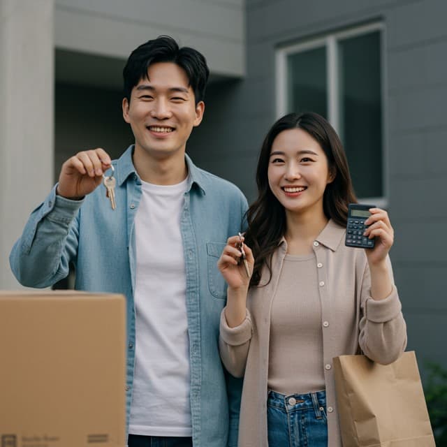 첫 집을 준비하는 한국인 신혼부부와 주담대 선택