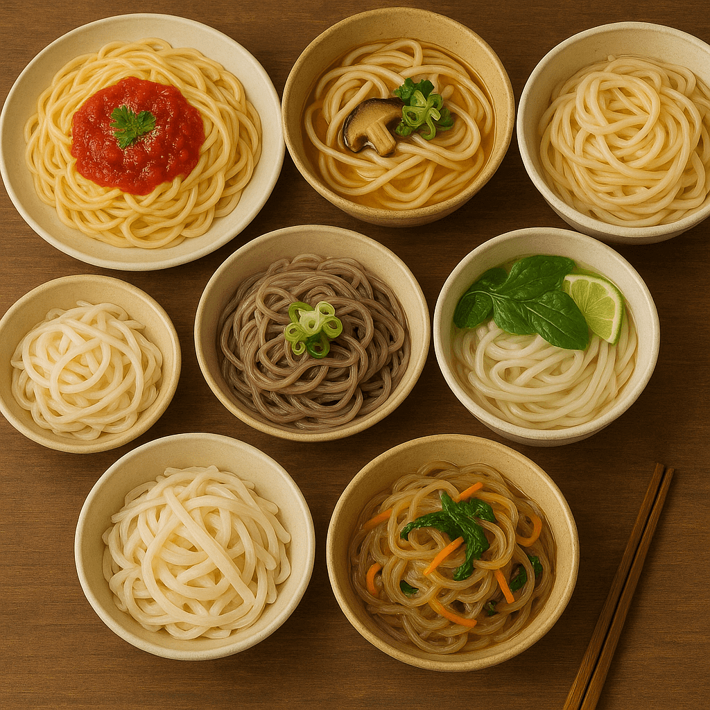 다양한 국수모습들