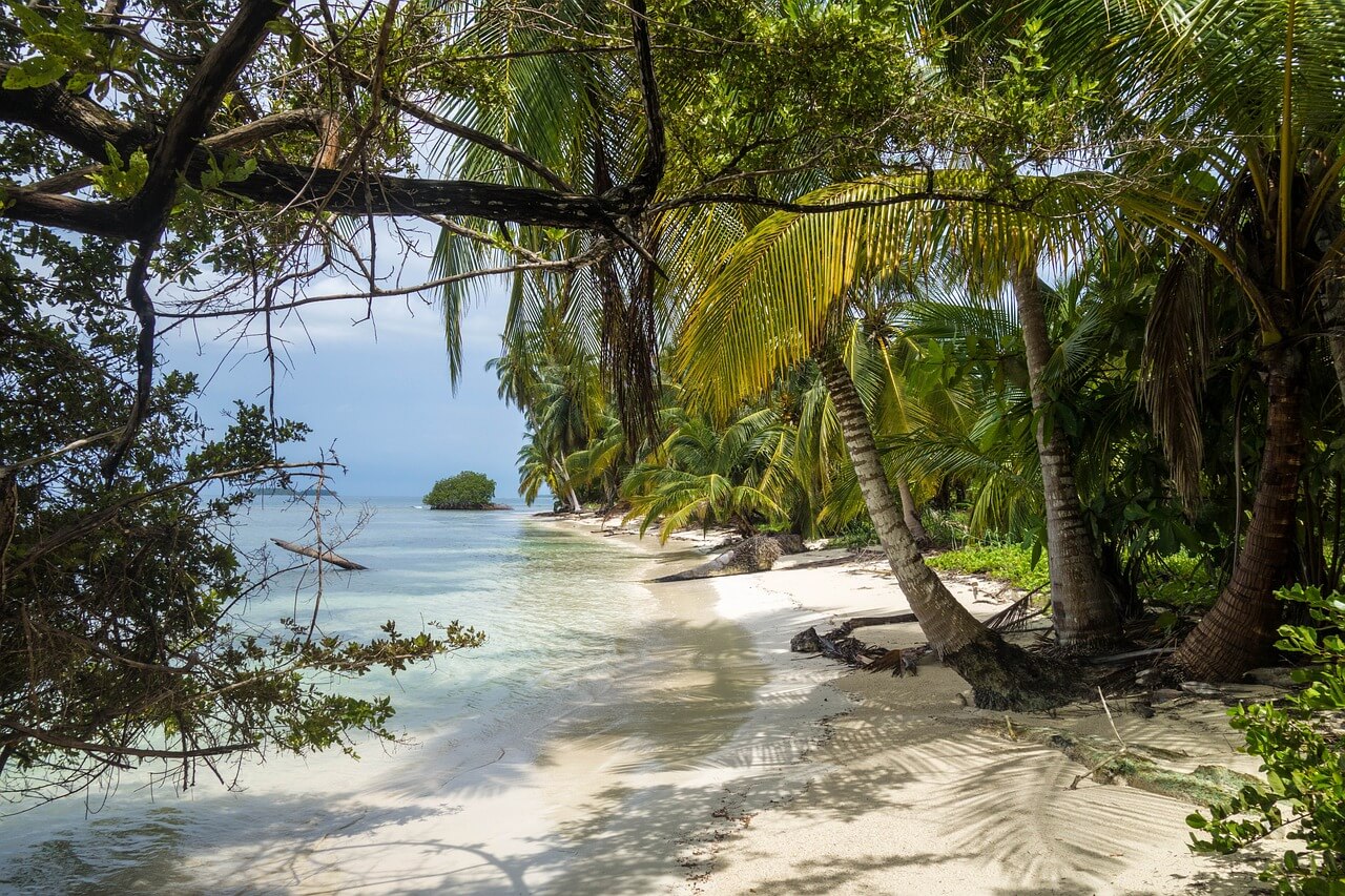 카리브해(Caribbean Sea) 해변가 사진