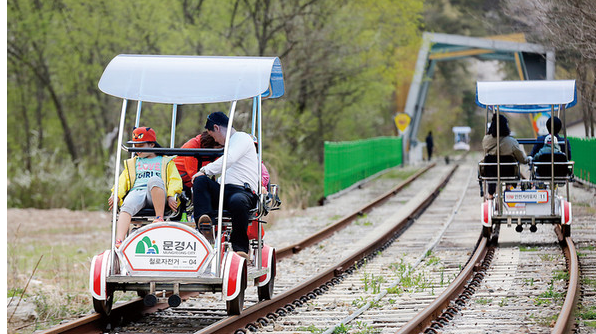 경북 가볼만한 곳, 문경 구랑리역 철로자전거 타기