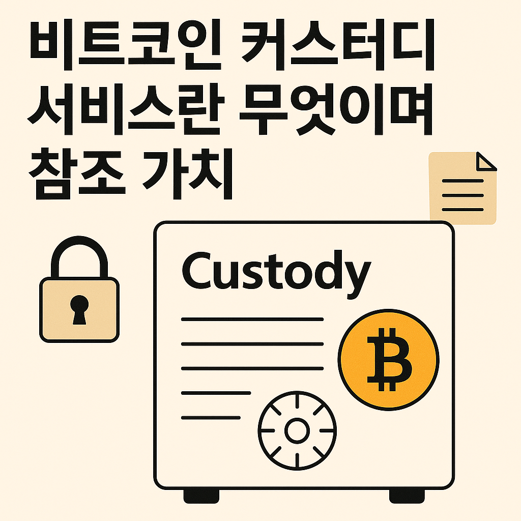 비트코인 커스터디 서비스란 무엇이며 참조 가치