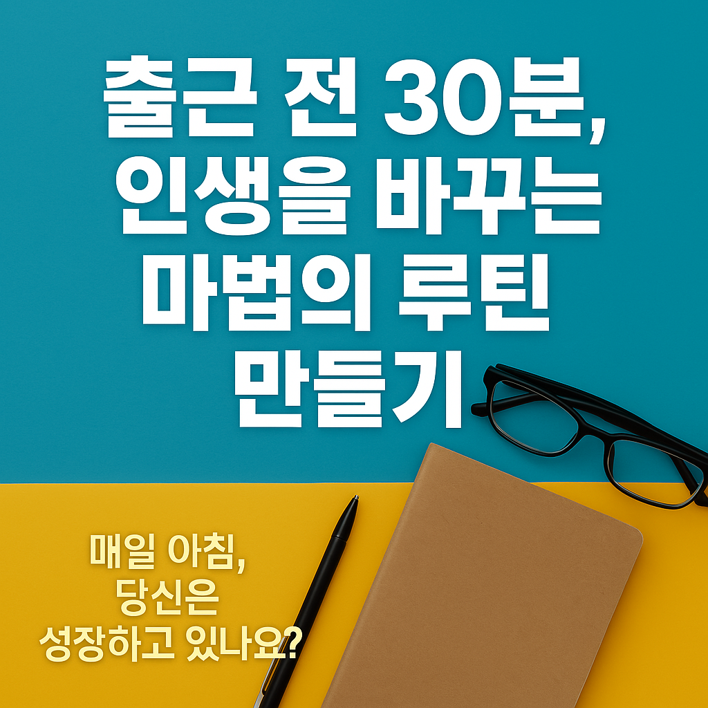 출근 전 30분, 인생을 바꾸는 마법의 루틴 만들기