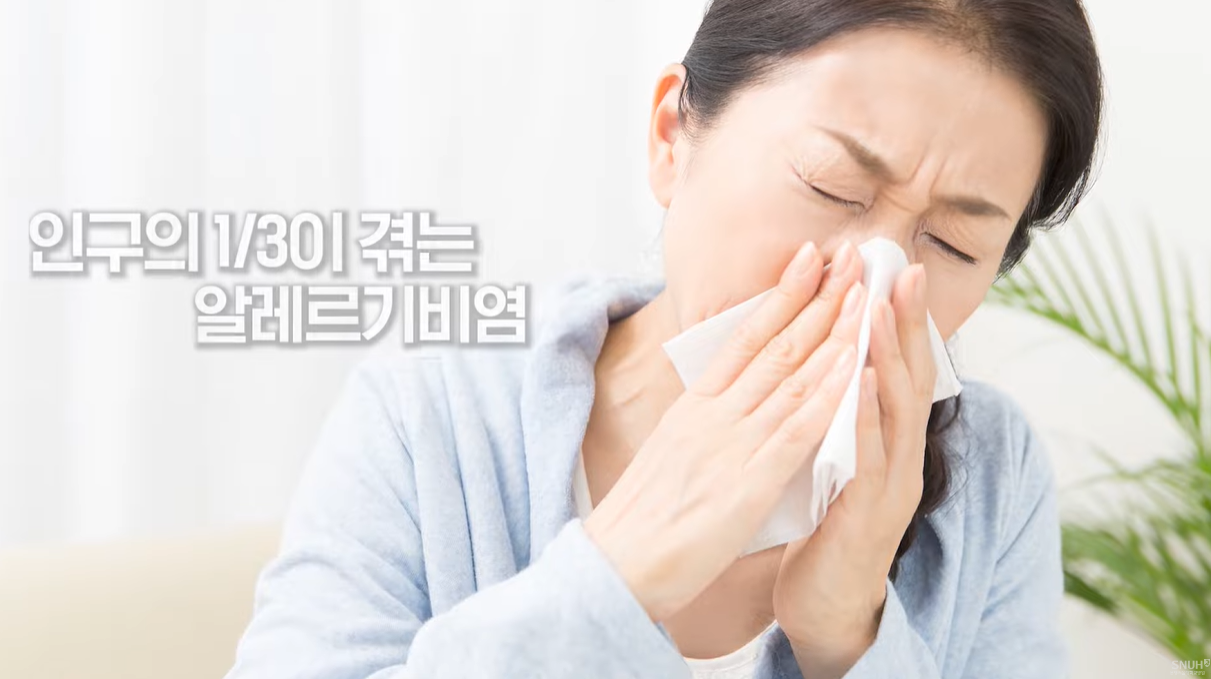 알레르기 비염은 전국민 1/3이 격고 있다