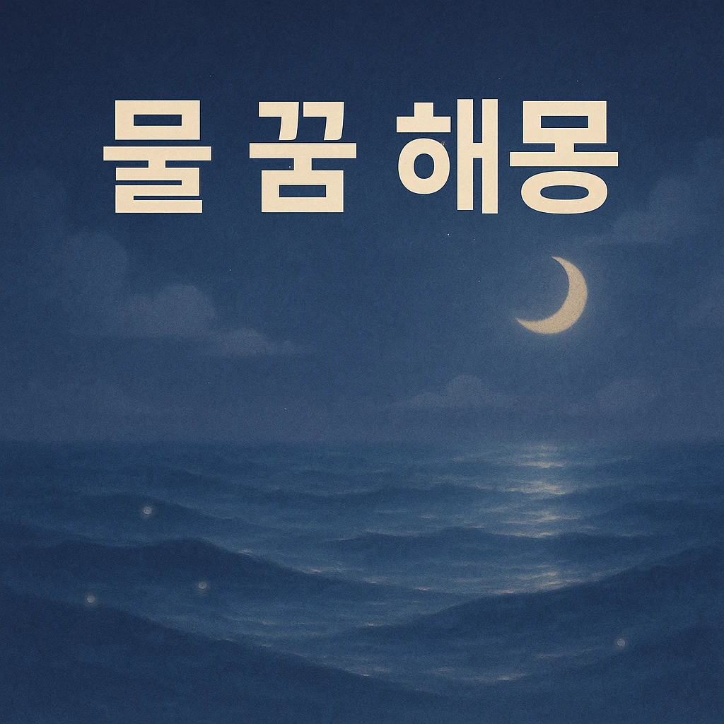 물 꿈 해몽 의미 총정리: 맑은 물&middot;더러운 물&middot;바다&middot;폭포 상황별 해석