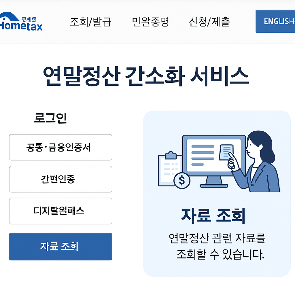 연말정산 간소화 서비스