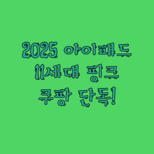 2025 아이패드 11세대 핑크 등장