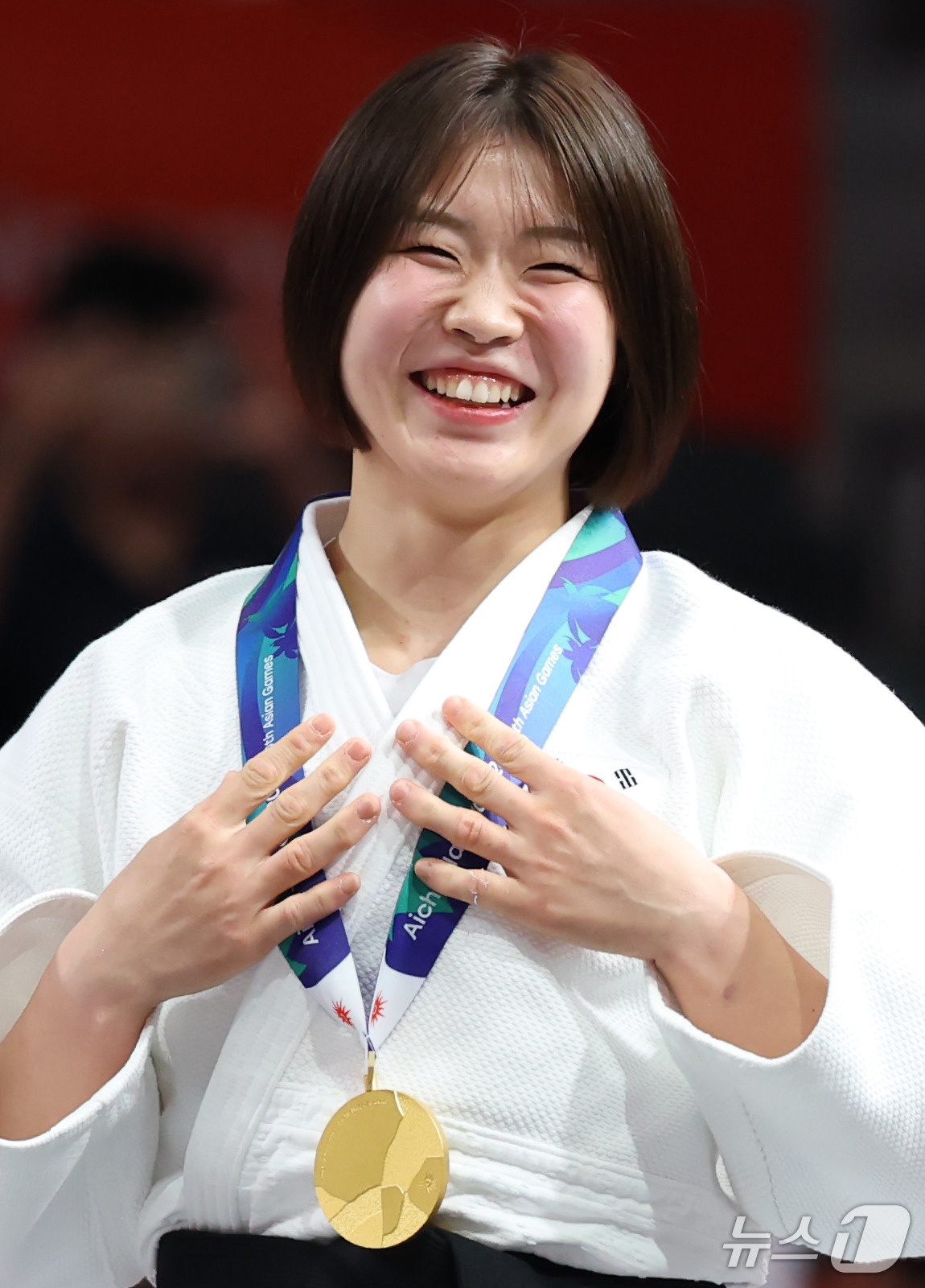 허미미 여자 유도 57kg급 아시안게임 결승 관련 사진 1