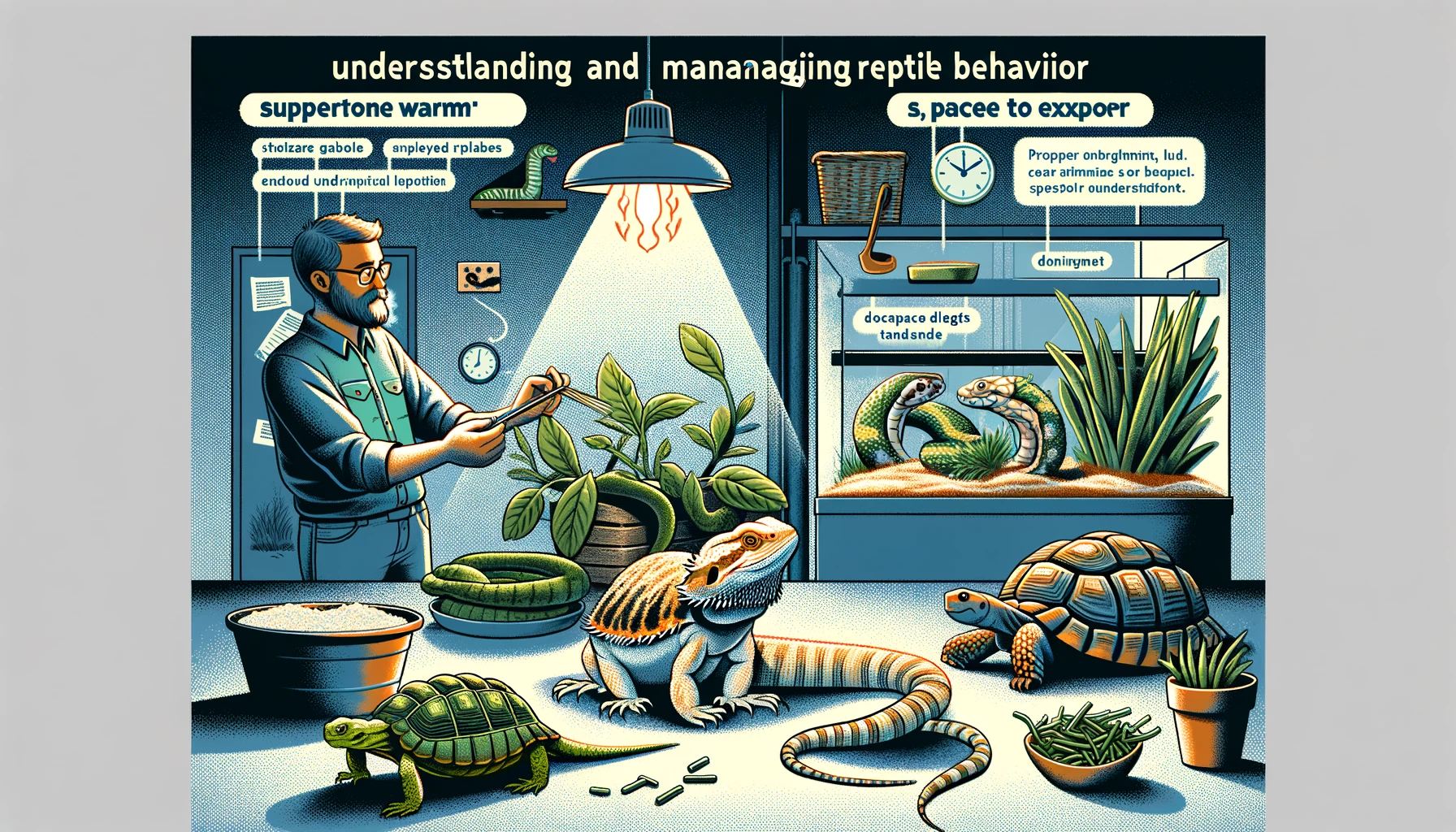 파충류 행동 이해 및 관리