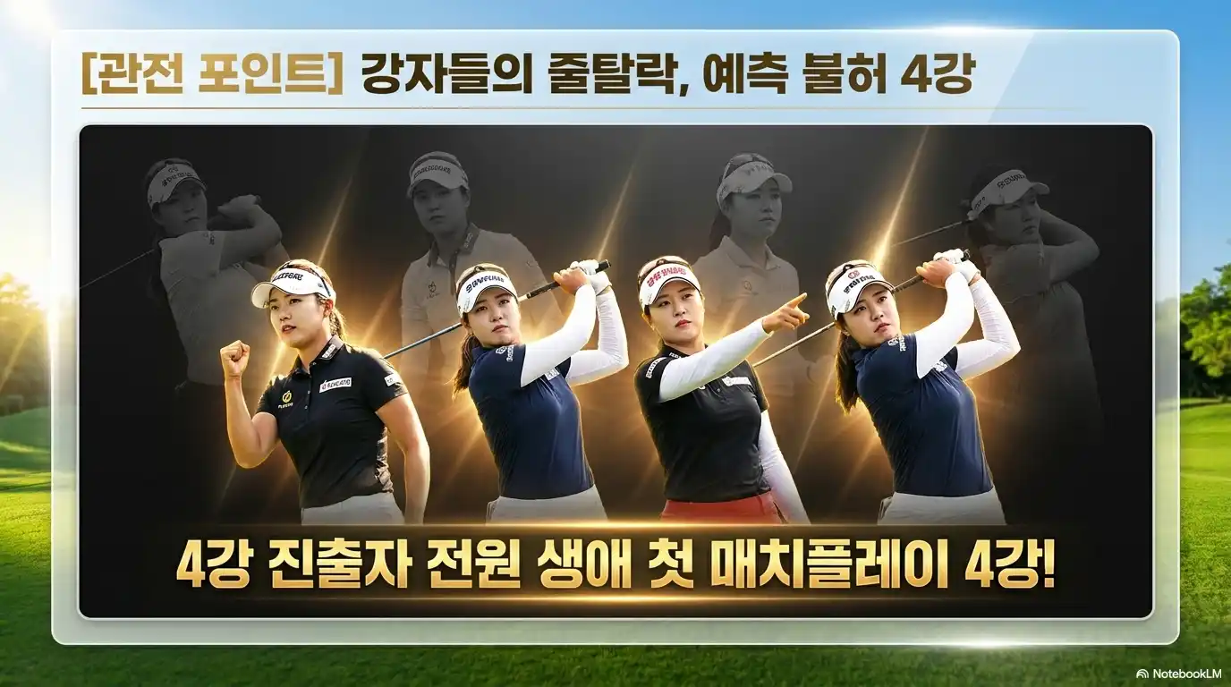 두산 매치플레이 관전포인트 강자 없는 4강