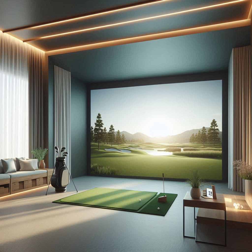 스크린골프장 배경