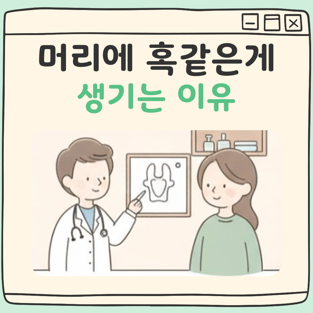 머리에 혹같은게 있어요 대표 이미지
