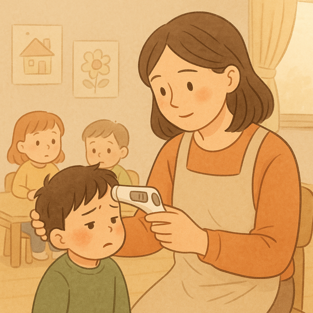 열이나는 아이