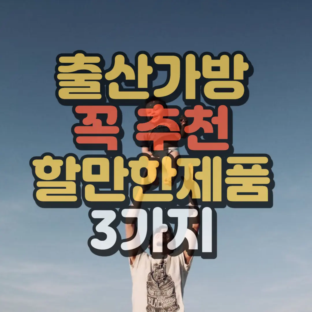 출산가방 꼭 추천하고싶은 제품 3가지