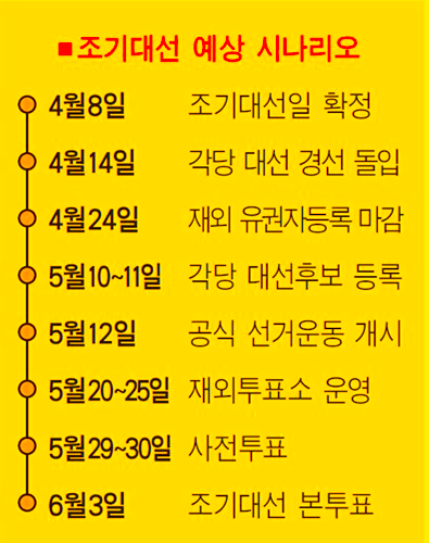 조기대선 시나리오