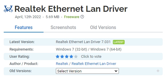 Realtek-Ethernet-Lan-Driver