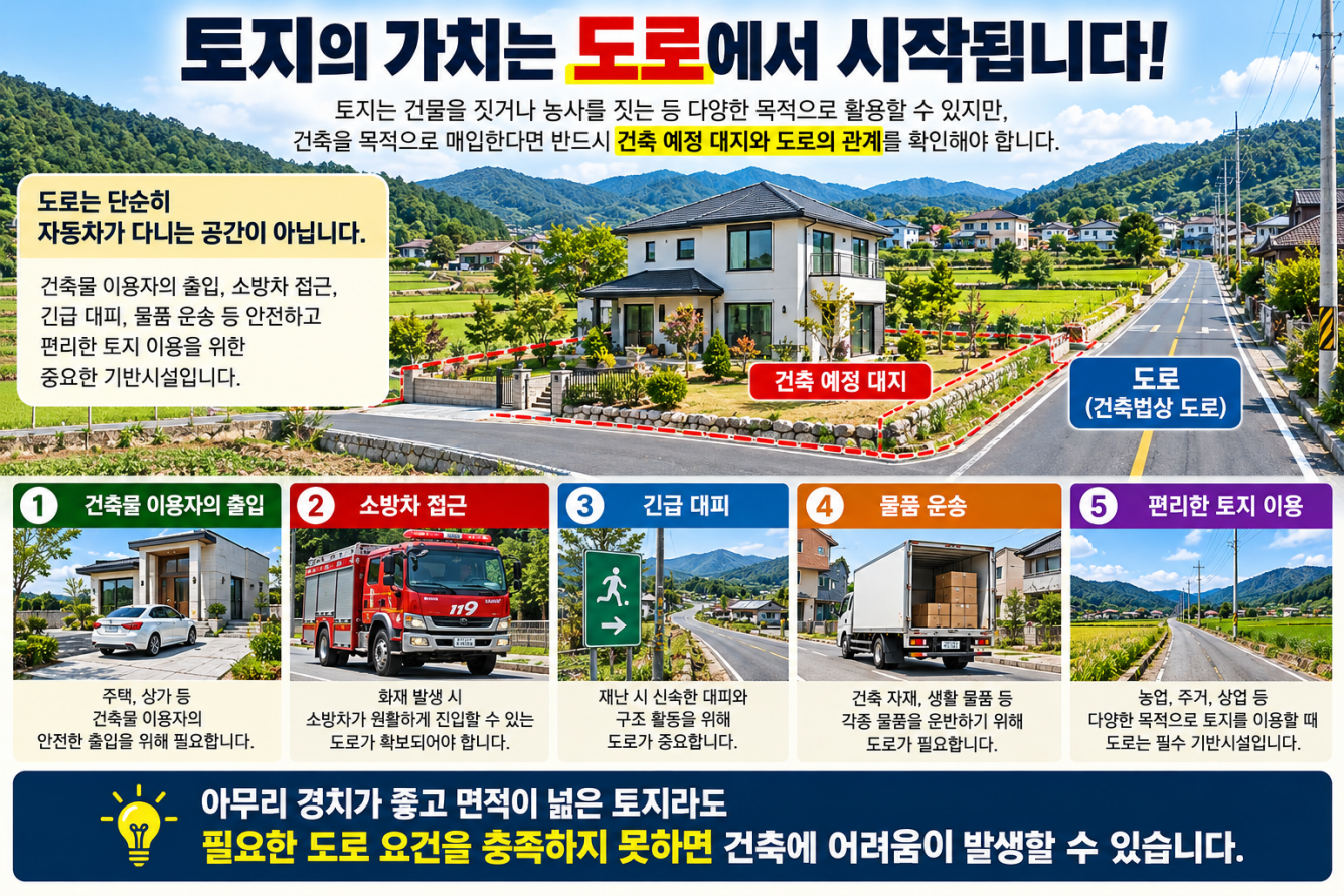 토지 투자에서 도로가 중요한 이유