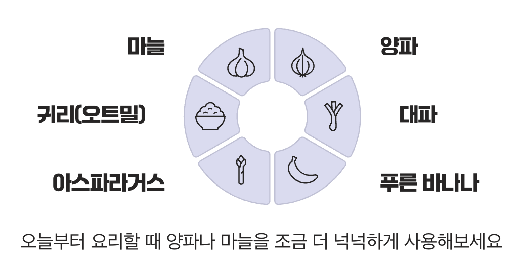 일상에서 쉽게 만나는 프리바이오틱스 식품들