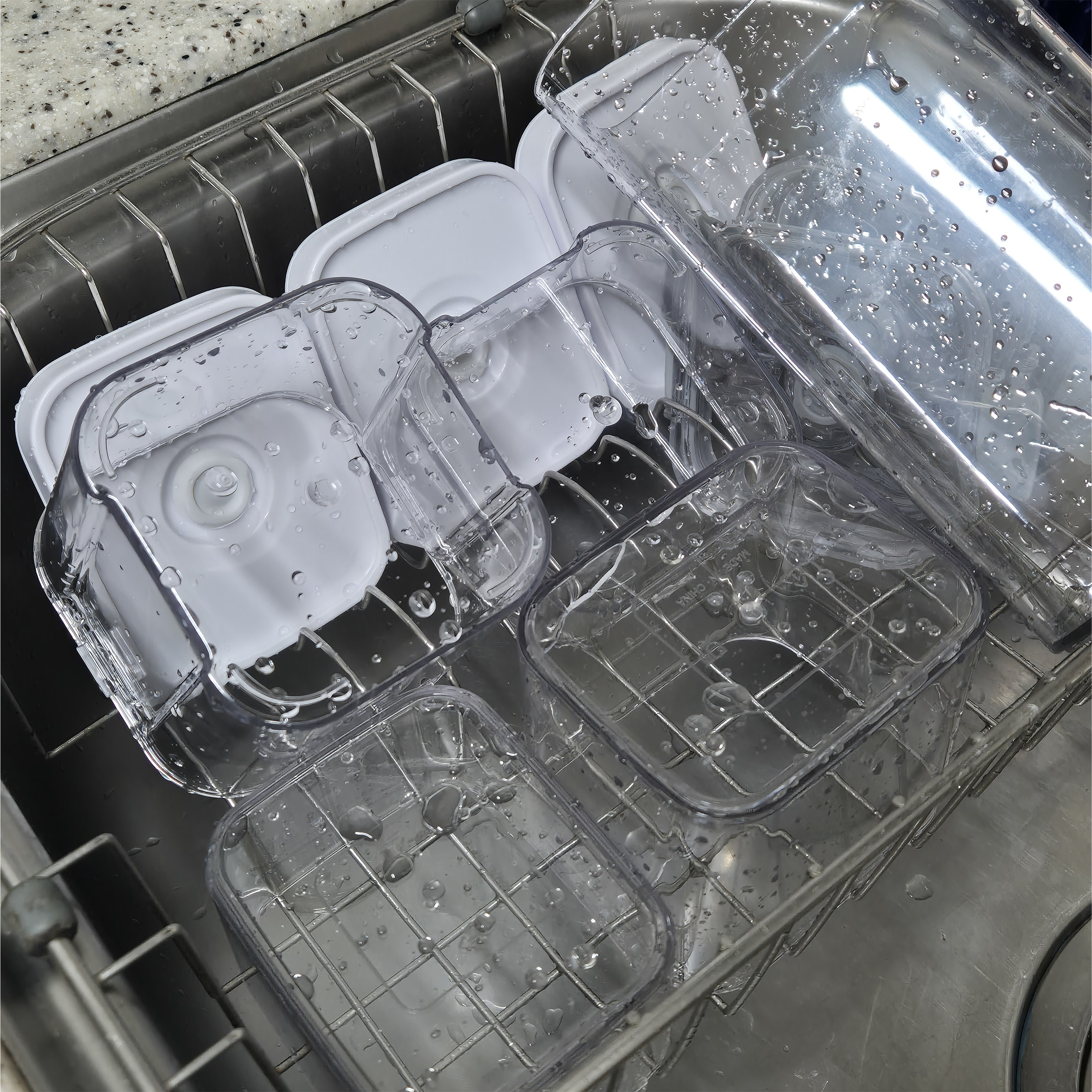 다이소 진공용기 설거지 한 사진