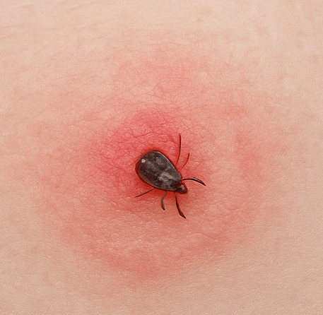 진드기 물린 자국 실제 사진