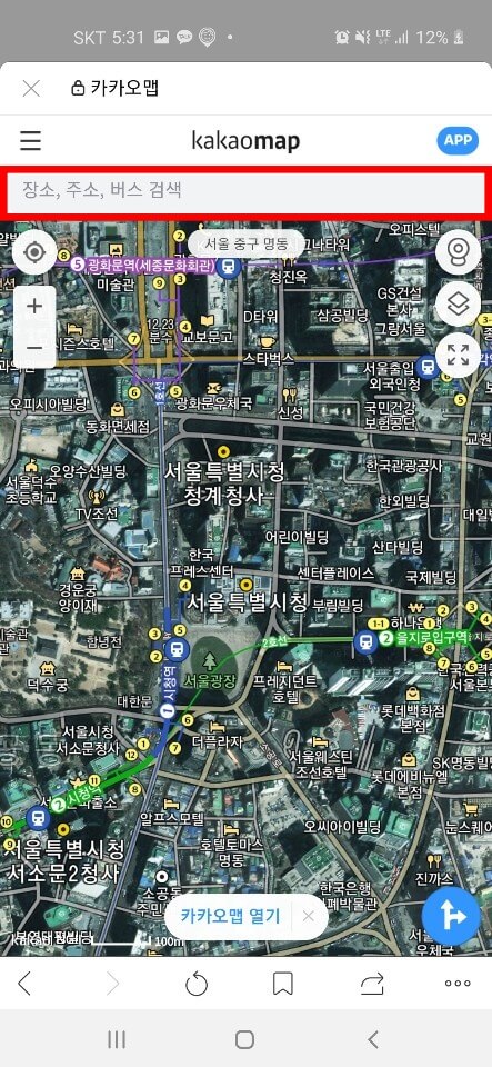 다음 위성지도 검색(스카이뷰)11