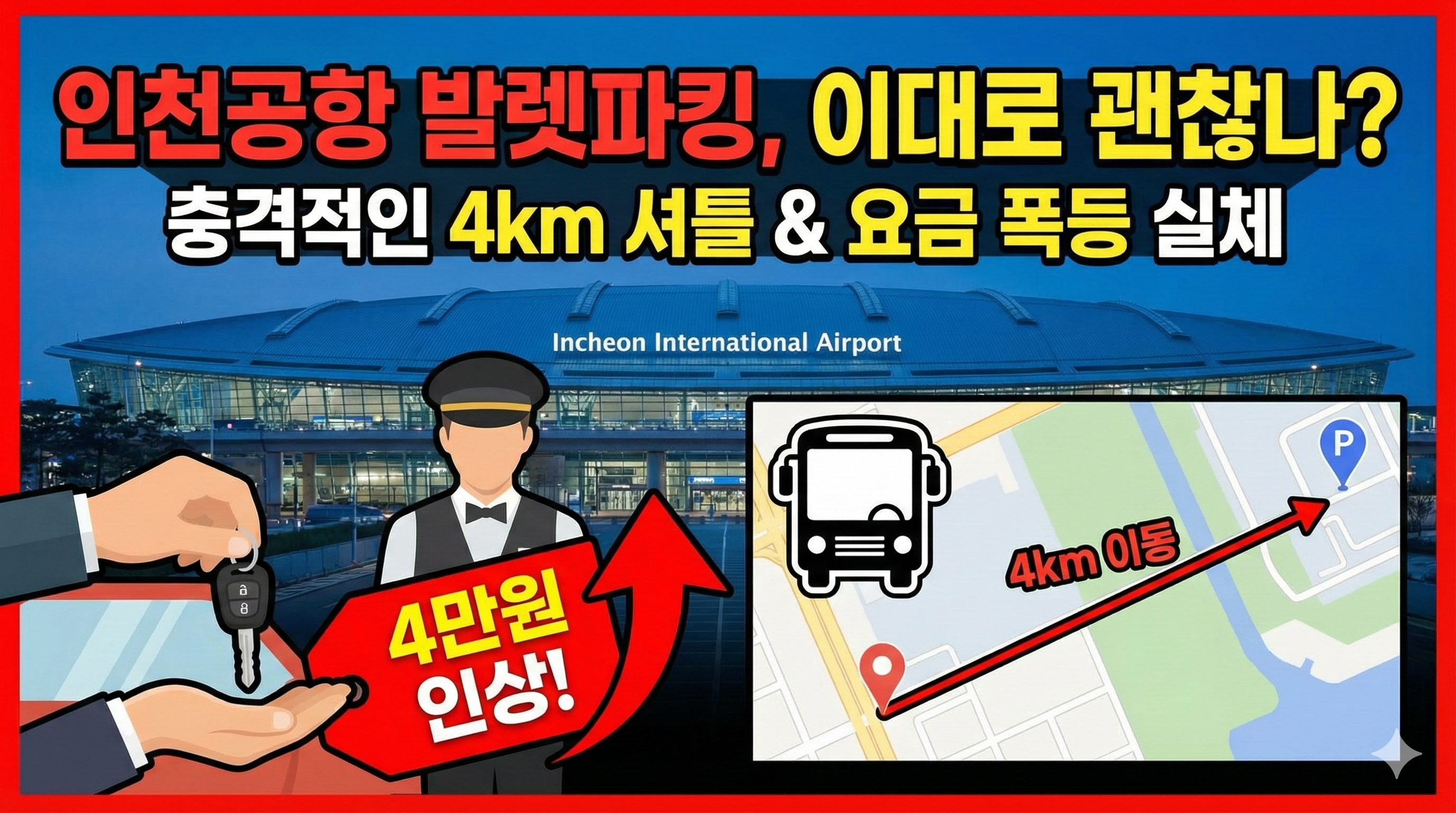 인천공항 발렛파킹 4만 원 인상과 4km 셔틀 이용? 충격적인 변경 사항 및 현명한 대안 총정리