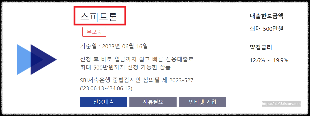 비대면 간편 대출 Top 5 - 금리 및 조건