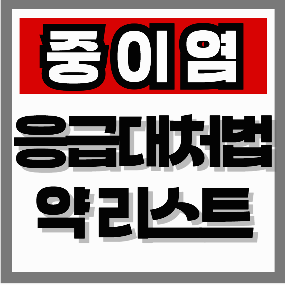 중이염 증상과 응급 대처법! 갑자기 아플 때 약국에서 바로 살 수 있는 약 정리