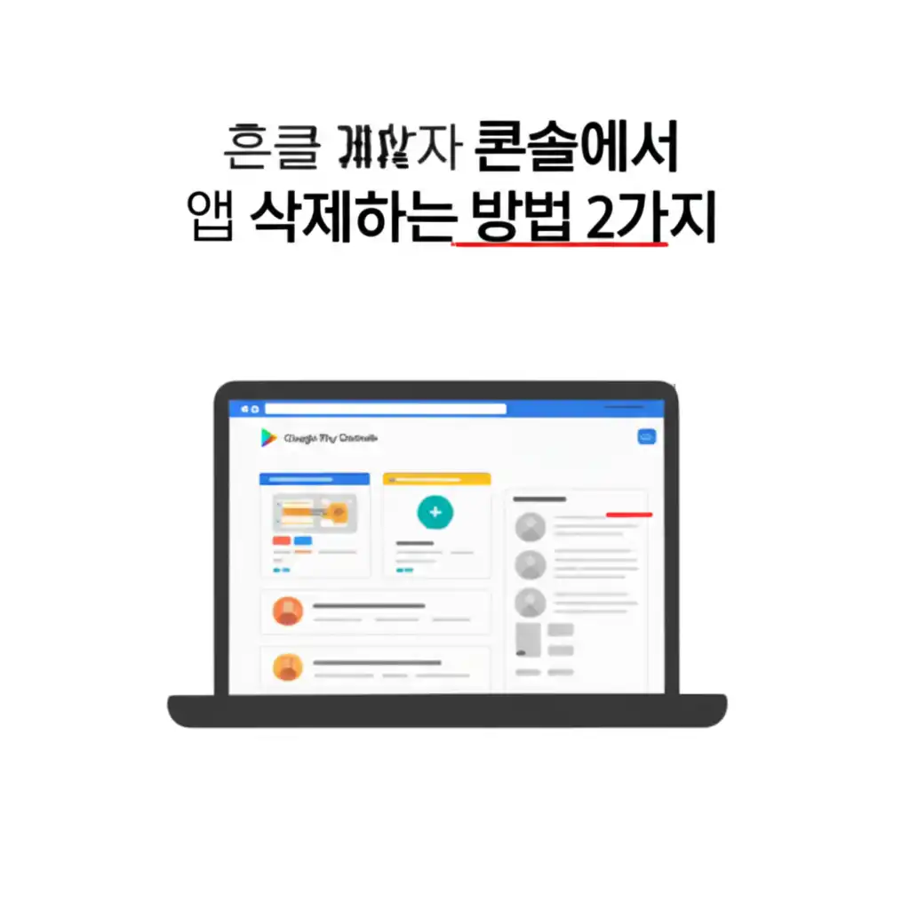 구글 개발자 콘솔 앱 삭제 시 흔한 실수와 주의사항 안내 이미지