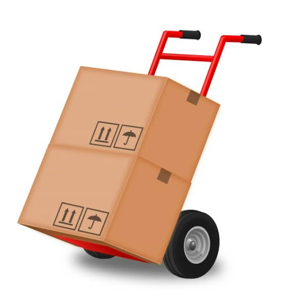 이사 박스 옮기는 중