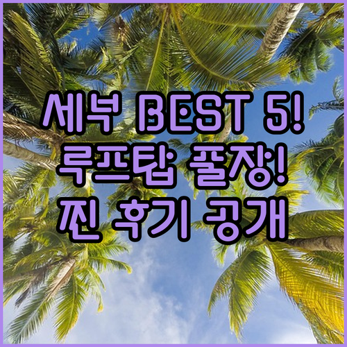 세부 시티 가족여행 숙소 5곳 쇼핑몰..